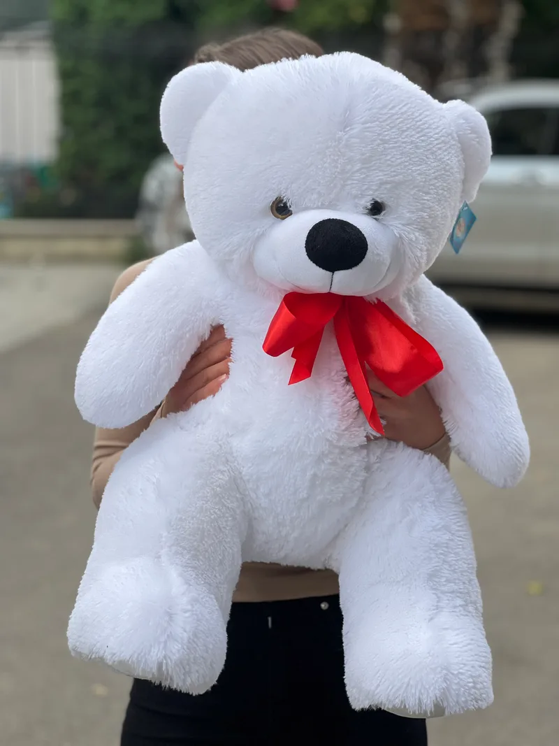 Ursuleț alb 80 cm