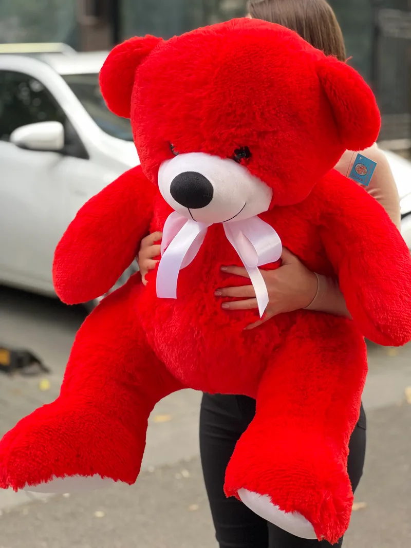 Ursuleț roșu 100 cm
