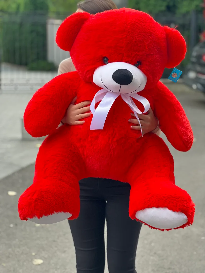 Ursuleț roșu 100 cm